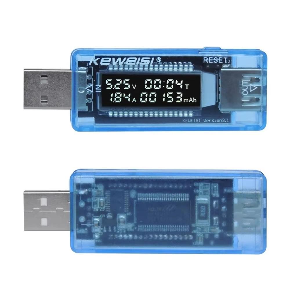 KWS-2302C USB Tester Voltmeter Ammeter Current Voltage Power Meter Current Tester Capacity Tester Cut-off Power Indicator