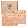 New Montessori Alphabet Learning Board Wooden Toys Children'S Early Education Toys Wooden Digital Alphabet Board Infant Gifts