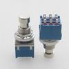 AD23-10PCS 3PDT Guitar Effects Stomp Switch Guitar Foot Switches 9 Pin Latching Push Button Switch ON-On With Solder Terminal