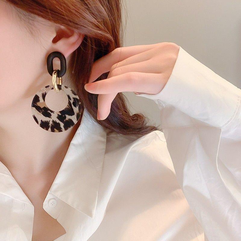 2025 Luxe Leopard Print Drop Earrings: High-End, Trendy Autumn/Winter Fashion