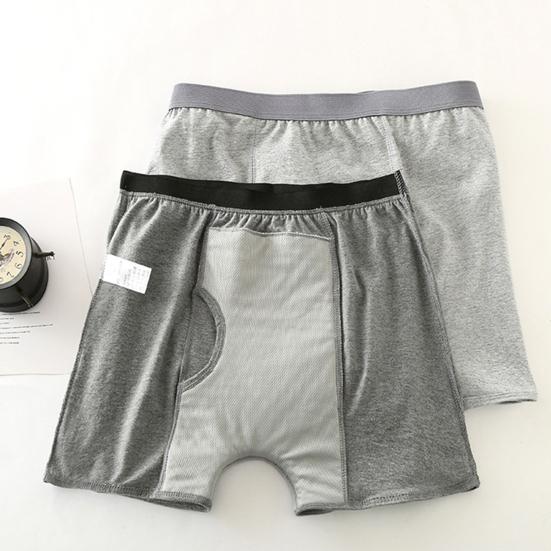 Men Anti-Leakage Underwear Elderly Bedridden Patients Boxer Briefs Urine-Proof Pads Boxer Underwear Daily Wear