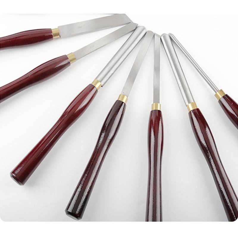 8 PCS Carving Tool Set Woodworking Chisel Kit Flat Multi-function Chisel Beech Handle Turning Tool Professional Engraving Tools