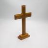 Drewniany krzyż z naturalnej gumy Chrześcijański drewniany krzyż ozdoby Prezent Jezus Drewniany krzyż ścienny Dekoracja