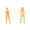 1/64 Painter Figures Painted Tiny People Toys Resin Figurines Miniature Scene