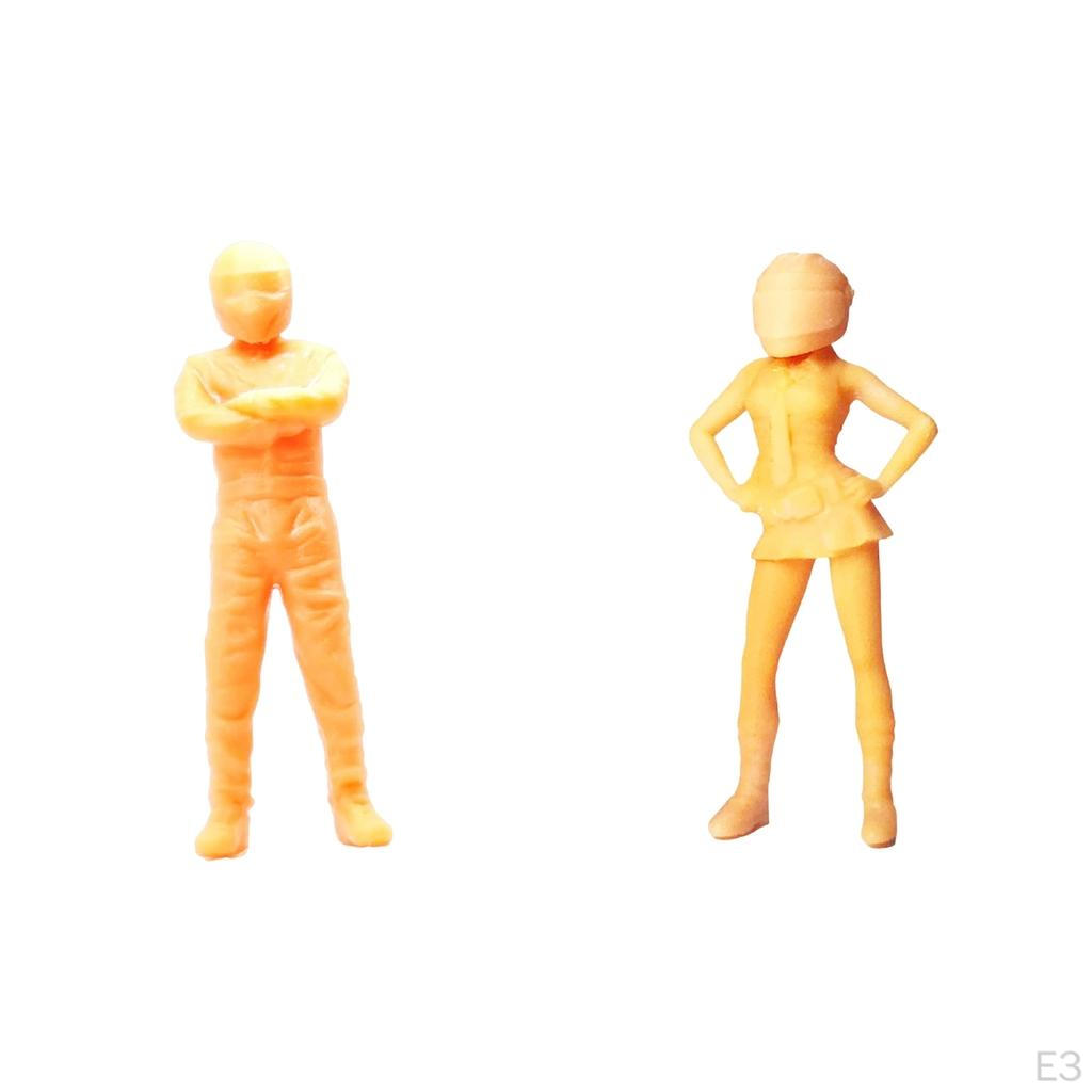 1/64 Painter Figures Painted Tiny People Toys Resin Figurines Miniature Scene