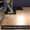 Solid Color Kitchen Corner Carpet Absorbent Floor Mat Simple L-shaped Non-slip Floor Mat Bathroom Door Mat Bathroom Foot Mat