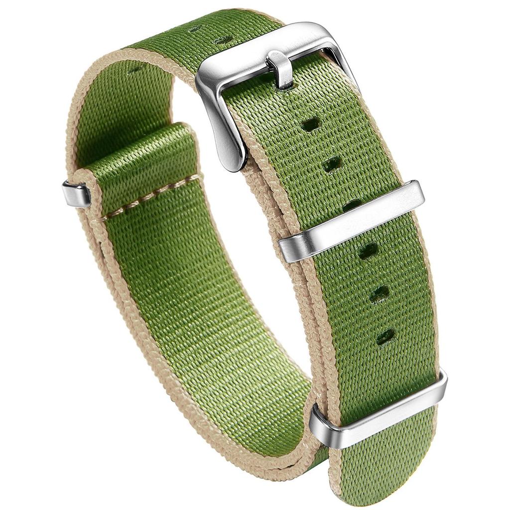 Timeless Twill Nylon Multi-color Strap - Waterproof, Lightweight & Durable 20mm/22mm Universal Fit
