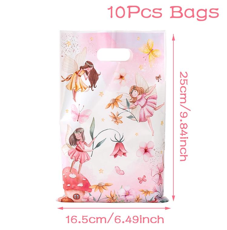 

10/25pcs Fairy Party Hand Bags Fairy Party Supplies Butterfly Fairy Birthday Party Decoration Fairy Birthday Party Favors Fairy 16.5x25cm
