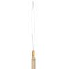 5pcs/set Metal Threader Pulling Needle Wooden Handle Hair Extensions Loop  for Making Wigs