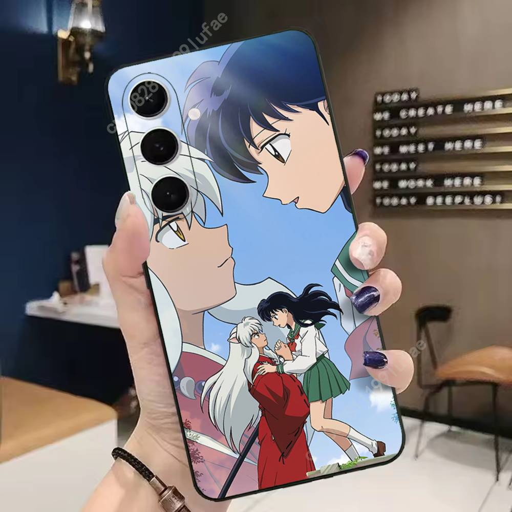 Anime I-Inuyasha K-Kikyo Phone Case for Samsung Galaxy A73 72 71 70 A53 52 41 40 A32 31 30 Note20 Note10 Note9