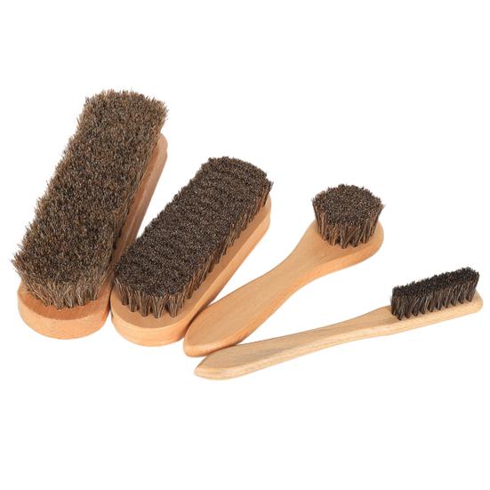 Shoe Brush Ergonomic Handle Shoe Cleaning Brushes Leather Shoe Maintenance