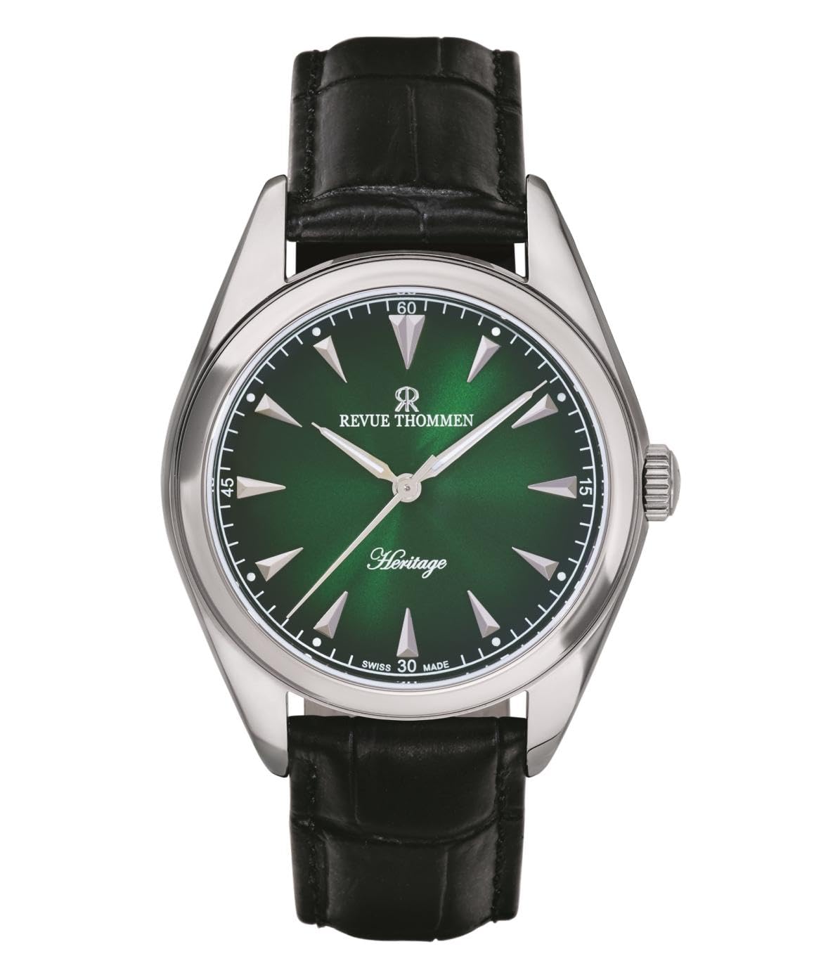 

Revue Thommen Automatic Swiss Black Men s Watch, Made, 21010.2534, зелений