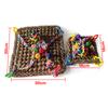Bird Toys Foraging Wall Toy Hanging Seagrass Woven Climbing Mat with Colorful Chew Toys for Lovebirds Finches Conures