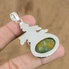 925 Sterling Silver Oval Ocean Jasper Stone Sister Elegant Anniversary Pendant