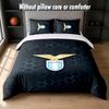 Lazio FC Design Bed Bedding Set 1 Duvet Cover + 2 Pillowcases Soft Breathable Household Bed Linens