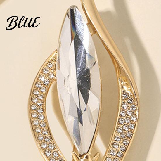 Long-lasting Brooch Common Callalily Pin for Women Rhinestones Inlaid Coat