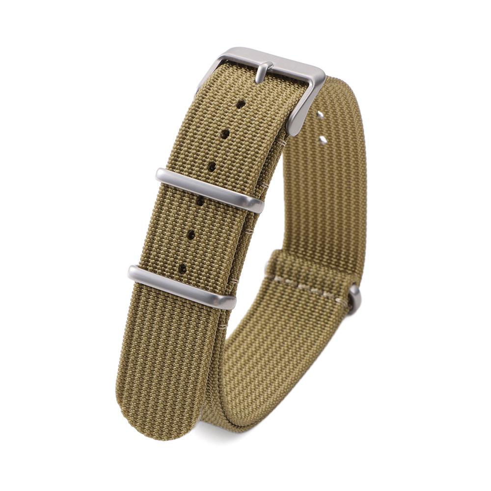 18mm 20mm 22mm Ribbed Nylon Watchband for Military Watch Strap Sport Bracelets Nylon Woven Watchband Women Men Bands Accessories