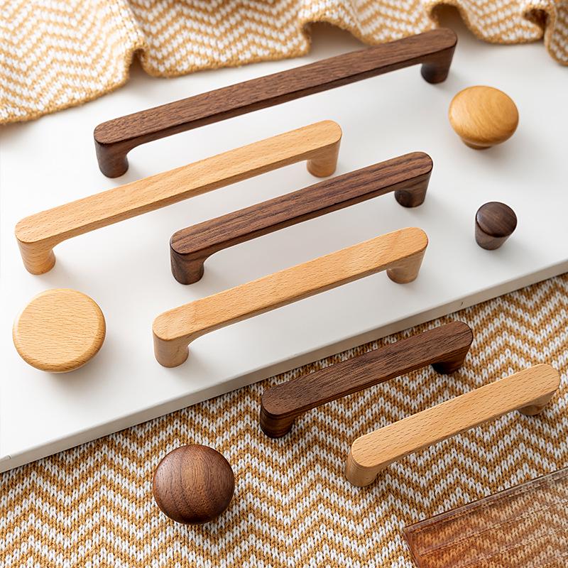 Solid Wood Drawer and Cabinet Handle - Children's Modern Style