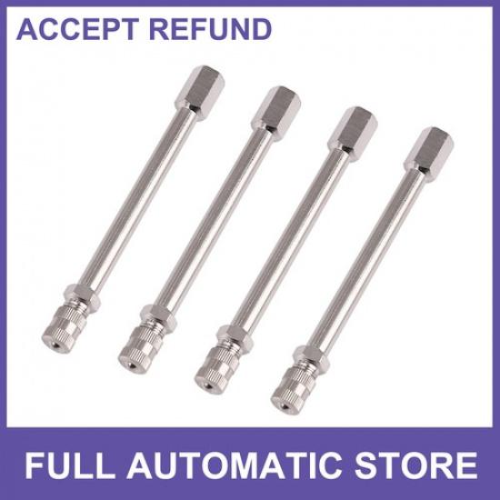 

4pc 100mm Tyre Wheel Valve Extension Extender Cap Stem for Auto Car Truck