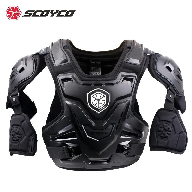 SCOYCO Motorcycle Armor Vest Protection Jacket Motocross Body Armor Dirtbike Accessories Back Protective Gear Moto Equipment
