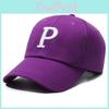P Letters Embroidery Hat Women Uv Protection Shade Out Sun Breathable Protection