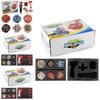 Exciting Xd168-37a Spinning Top Toy Set With Six Colorful Tops And Launchers For Endless Fun