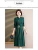 2024 Spring & Autumn Middle-Aged Women's Chinese Cheongsam Dress - Elegant Evening and Casual Style