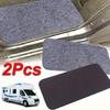 2pcs/ Pack RV Door Stop Mat Black Grey Fabric Anti-Slip Door Pads For Camper Caravan Or Motorhome Interior Accessories