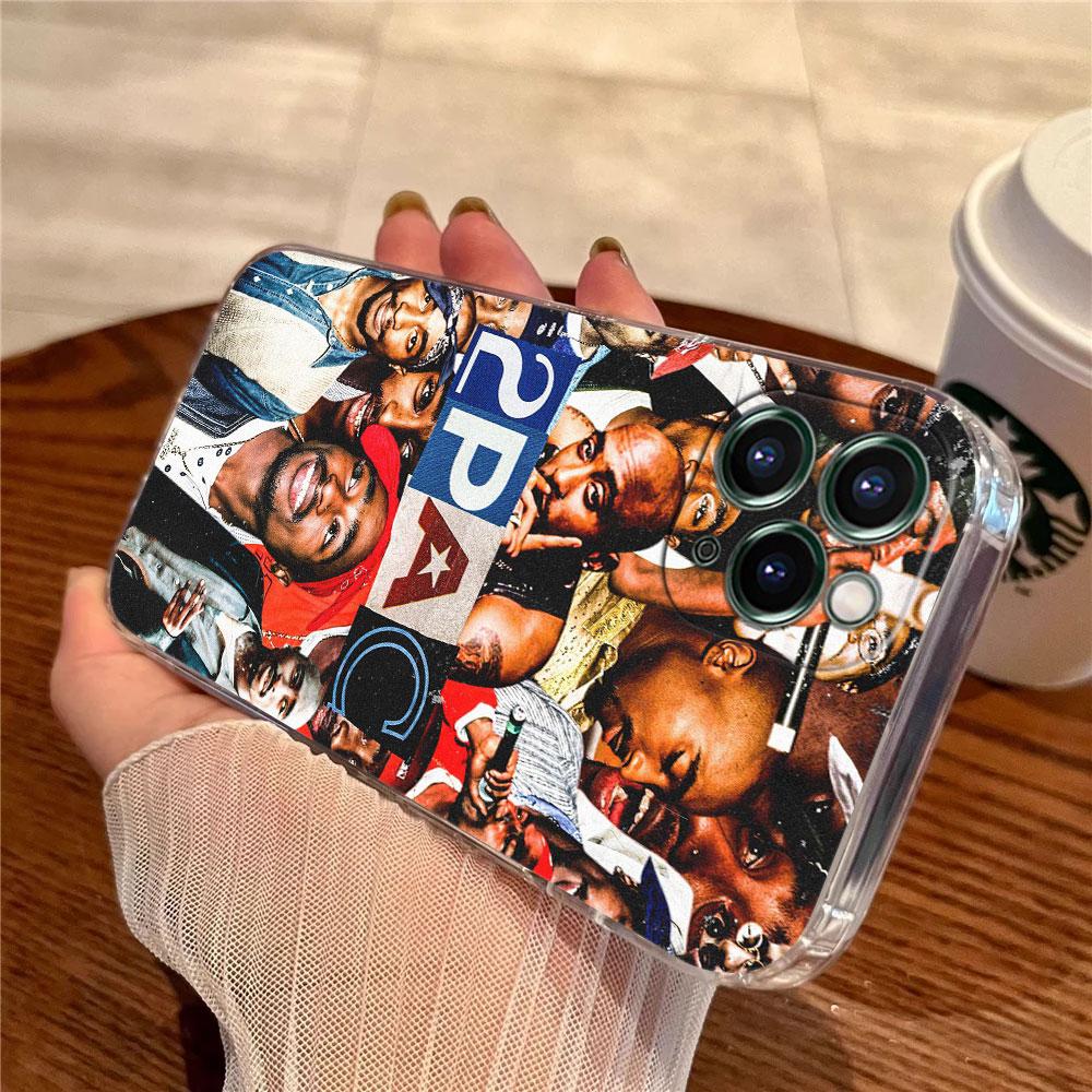 2 Pac Tupac Tupad Jada Rapper Case For Apple iPhone 17 16 15 14 13 12 11 Pro Max Plus 16E 17Air 17Pro Phone Cover Silicone Funda