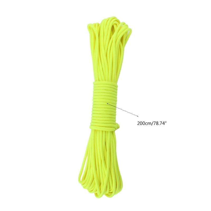 Outdoor Camping Luminously Rope 9 Strand Parachutes Cord Highly Strength Tent Rope Lanyards for Outdoor Use