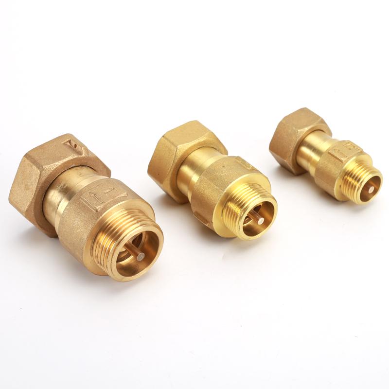 1/2" 3/4" 1" BSP Pneumatic Check Valve Connector DN15/20/25 Hose Tube Air Gas One Way Valve Water Meter/Pump Brass Pipe Fitting
