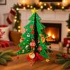 LED Christmas Tree DIY Craft Kit Colorful Desktop Christmas Ornament  Beginner‑Friendly