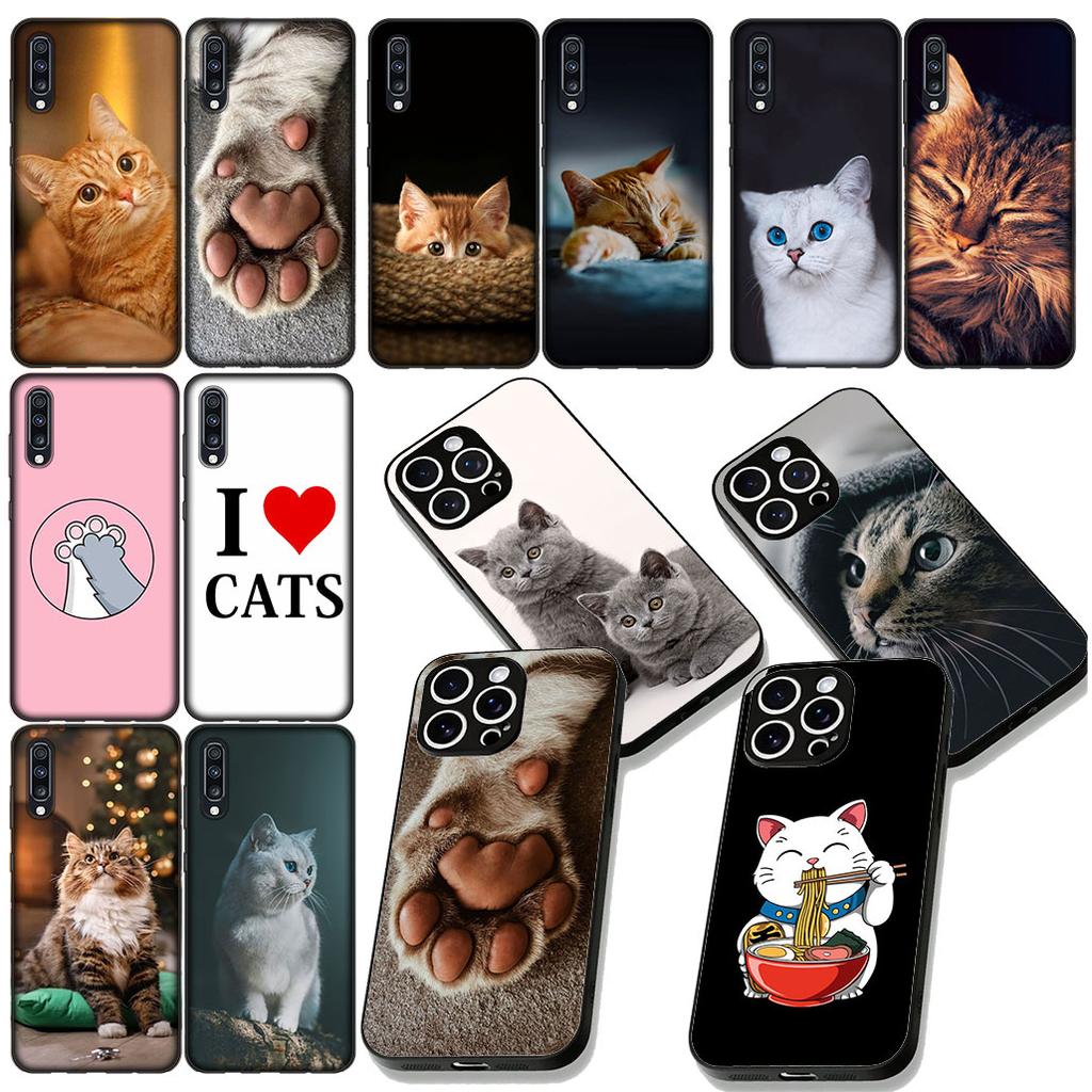 Kitten Cat Meow Blue Green Eyes Phone Cover for OPPO A40 A60 A80 A38 A18 A17 A16 A78 A79 A54 A25 A57 4G 5G Protective Case