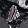 Retro Gothic Coffin Mummy Titanium Steel Ring - Alternative Style for Men