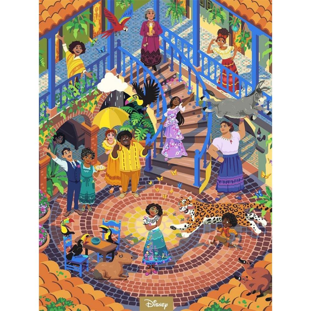 

Disney Diamond Painting Full House Family Illustrations Cute Cartoon Cross Stitch Set 5D DIY Home Decor Round 20x30cm