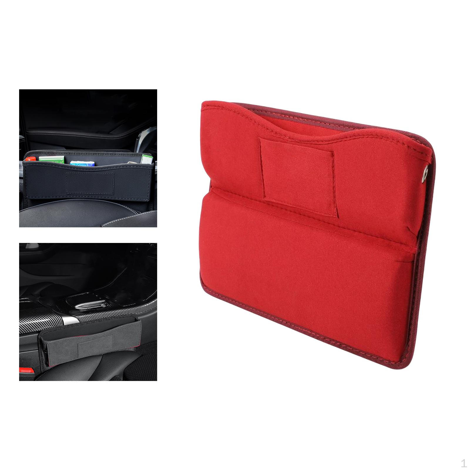 

seat gaps Filler Organizer Interior Accessories for Keys Small Items Flocking Red