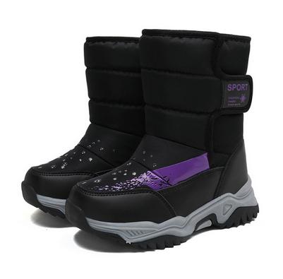 Children Snow Boots Winter Warm Lined Thickened Outdoor Footwear For Boys And Girls