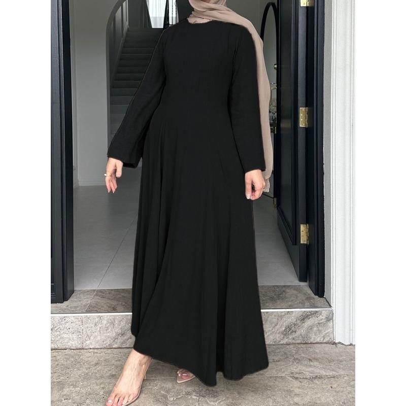 Elegant Trumpet Dress for Women, Waist Cinching Long Dress, Daily Casual, Soft and Comfortable Dress