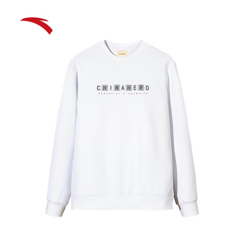 Anta Men s Winter Round Neck Long Sleeve Pullover Sweatshirt L