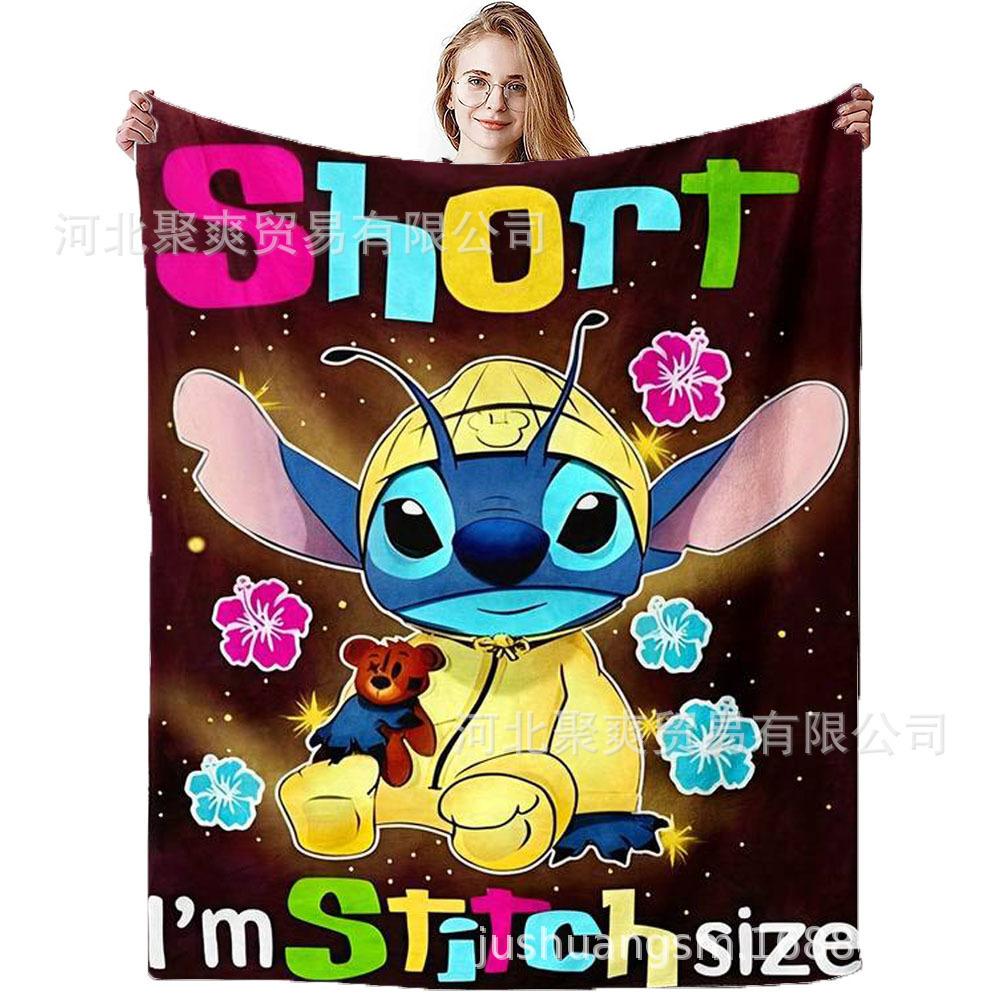 Stitch Flannel Blanket Star Baby Blanket Air Conditioning Blanket Nap Blanket Flannel Blanket Cross Border