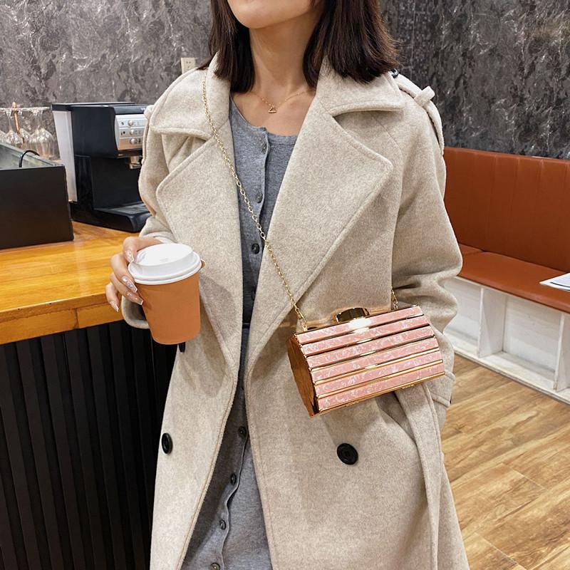 Luxury Designer Acrylic Square Bags Chain Shoulder Crossbody Bag For Women Clutch Small Mini Bag Party Evening Bags