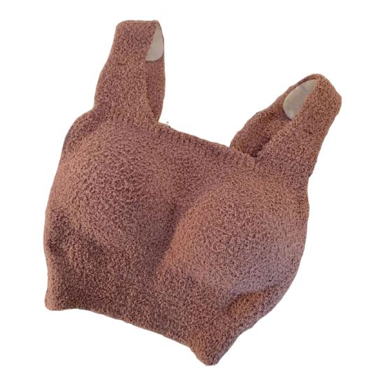 

Женский зимний жилет со встроенными нагрудными накладками без стальных колец, толстый, теплый L кофейный