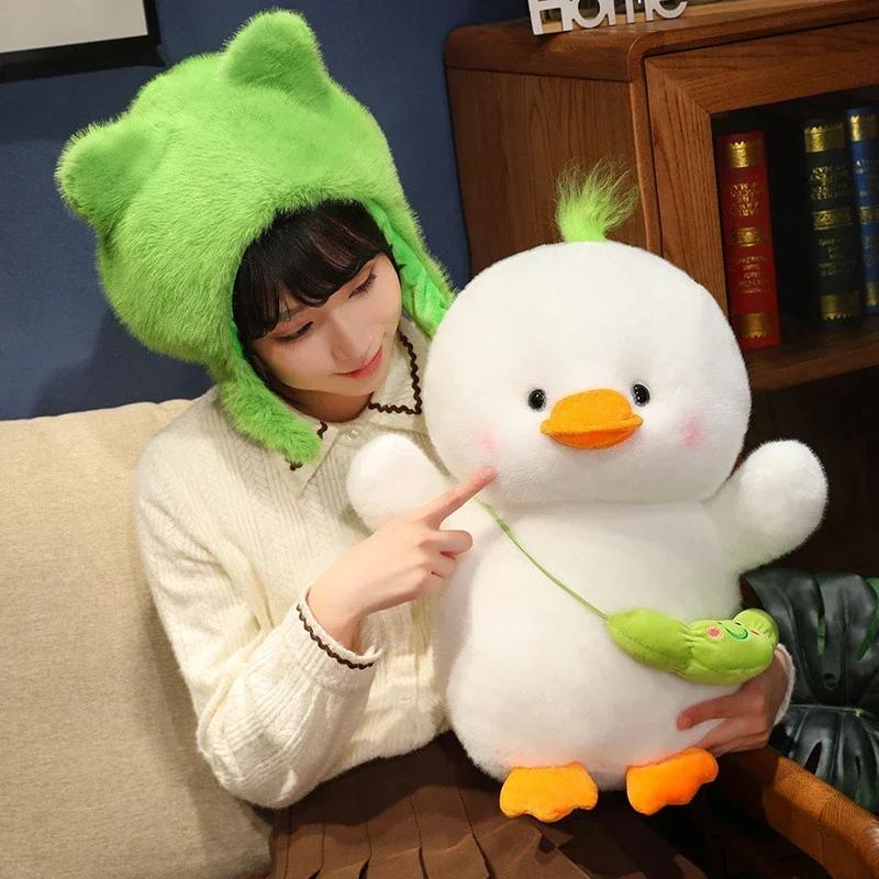 24/35/50cm Yellow Duck High Quality Anime Cute Plushie Wild Duck Plush Toys Lifelike Animals Simulation Stuffed Doll Kawaii Soft