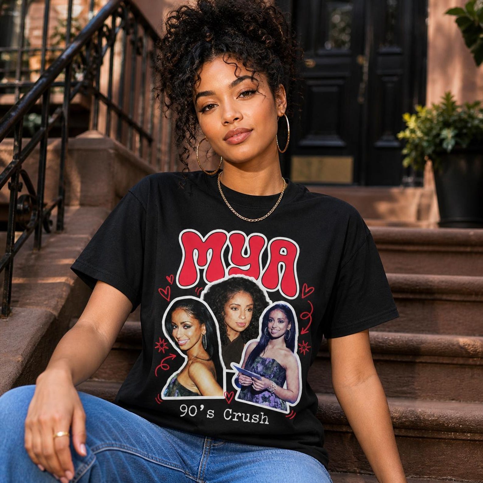 90s Crush | Mya Shirt, R&B Singer Tee, Vintage 90s Bootleg Tee 2XL