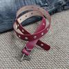 PU Leather Star Rivet Belt Gothic Men Belt Fashion Y2K Belt  Unisex