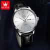 OLEVS 2935  Luxury Brand Hot Selling Styles   Calendar Genuine Leather Luminous Strap Quartz Watch for Man