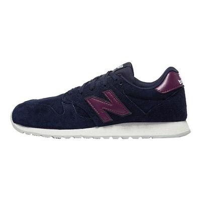 NB 520 Retro Pigskin Low-Top Running Shoes Women Sneaker Navy WL520AN
