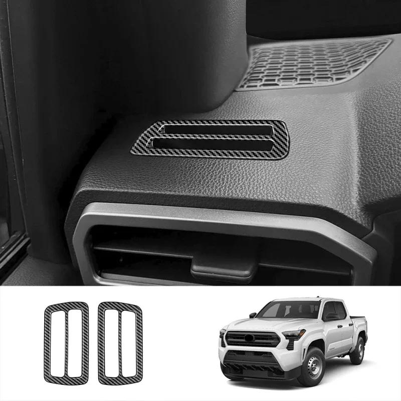 ABS Carbon Fiber For Toyota Tacoma 2024-2025 Central Control Trument Panel Steering Wheel Door Handle Interior Accessories