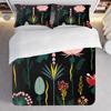 3-Piece Bedding Pillowcase Quilt Cover Set Color Flower 2D Digital Printing Suitable For Bedroom Dormitory Decoration