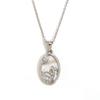 MamacitaLay 18K Gold Plated Stainless Steel Zircon Star Twelve Constellation Shell Necklace Women's Waterproof Neck Jewelry Gift